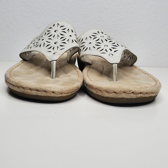 Strictly Comfort Casual Floral Slip On Sandals Size 9 - Picture 3 of 5